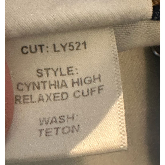 Reformation Cynthia High Rise Straight Relaxed Raw Cuff Jeans Teton Wash sz - Picture 6 of 8